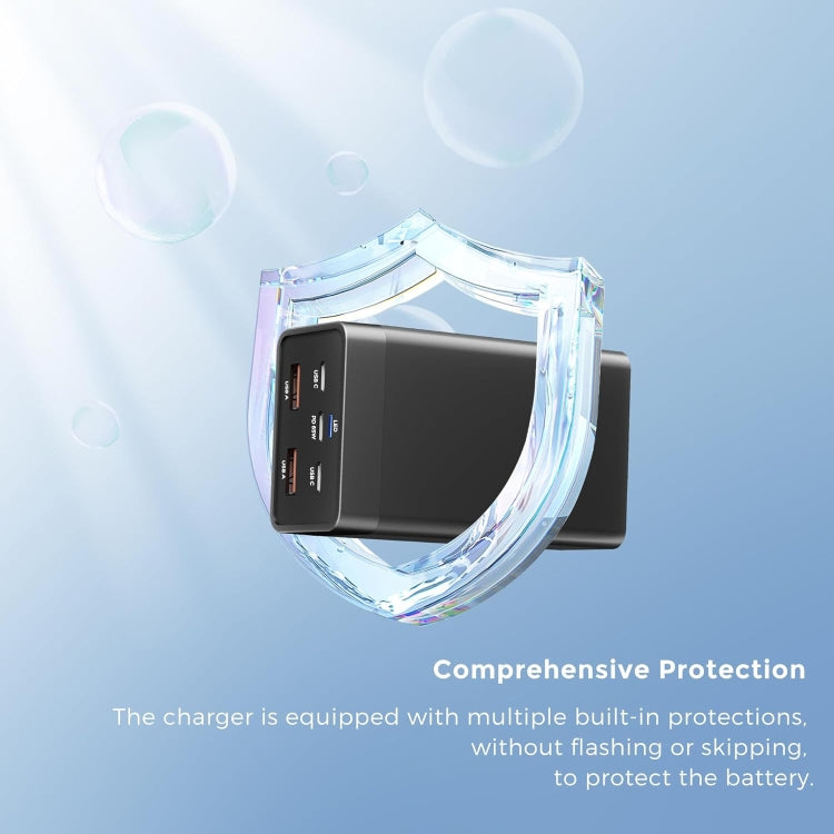 GAN 125W PD65W Dual Type-C + QC3.0 USB Multi Compatible Notebook Adapter AU Plug - Cable & Adapter by PMC Jewellery | Online Shopping South Africa | PMC Jewellery | Buy Now Pay Later Mobicred