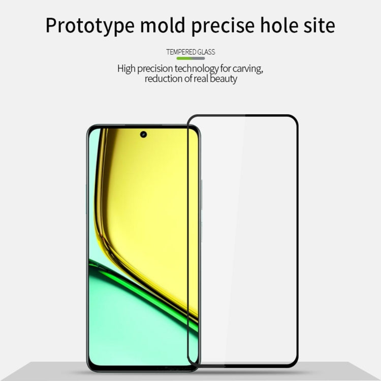 For Realme C67 5G MOFI 9H 2.5D Full Screen Tempered Glass Film(Black) - Realme Tempered Glass by MOFI | Online Shopping South Africa | PMC TechLife | Buy Now Pay Later Mobicred