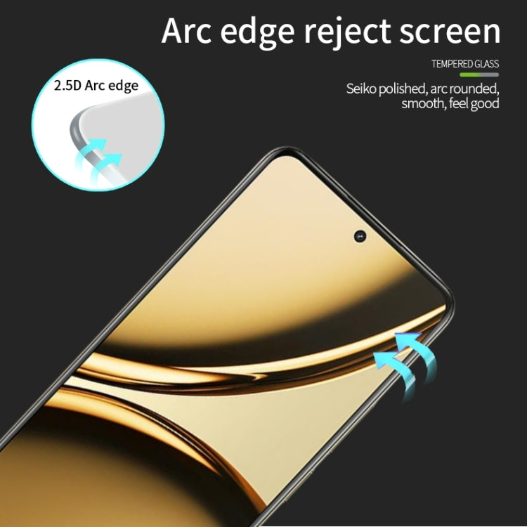 For Realme Narzo 70 Pro MOFI 9H 2.5D Full Screen Tempered Glass Film(Black) - Realme Tempered Glass by MOFI | Online Shopping South Africa | PMC TechLife | Buy Now Pay Later Mobicred