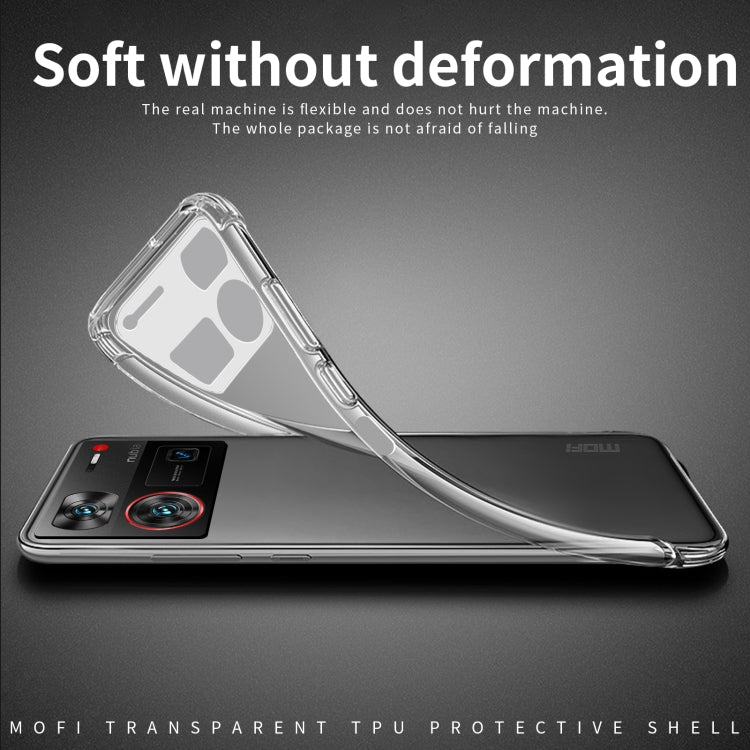 For Nubia Z60 Ultra MOFI Ming Series Transparent Ultra-thin TPU Phone Case(Transparent) - ZTE Cases by MOFI | Online Shopping South Africa | PMC TechLife | Buy Now Pay Later Mobicred