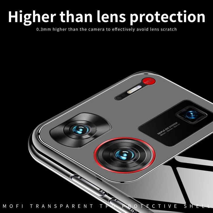 For Nubia Z60 Ultra MOFI Ming Series Transparent Ultra-thin TPU Phone Case(Transparent) - ZTE Cases by MOFI | Online Shopping South Africa | PMC TechLife | Buy Now Pay Later Mobicred