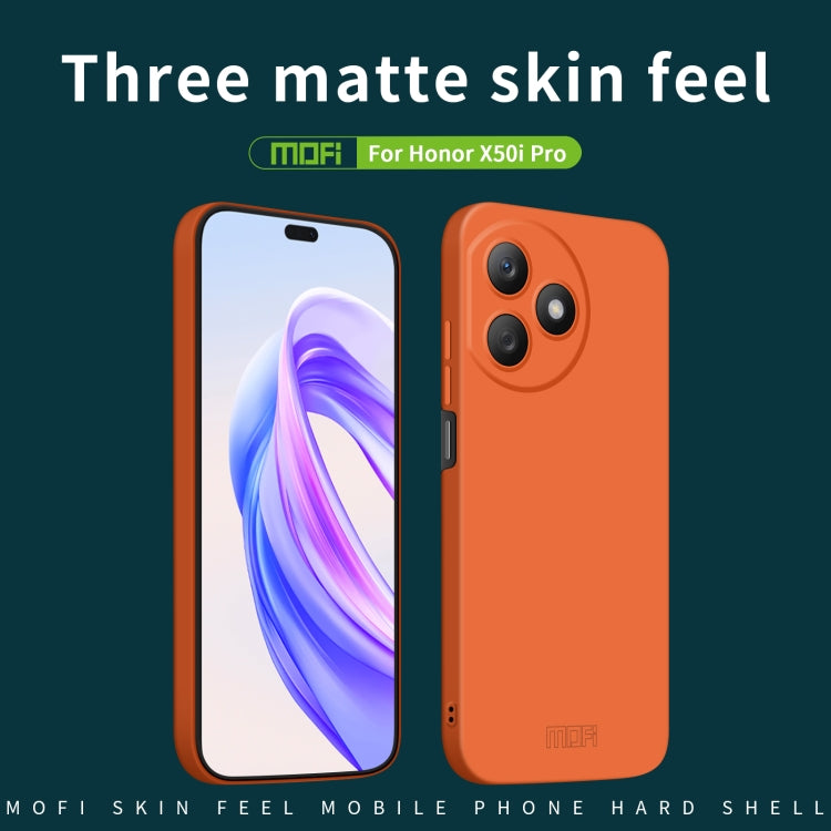 For Honor X50i Pro MOFI Qin Series Skin Feel All-inclusive PC Phone Case(Orange) - Honor Cases by MOFI | Online Shopping South Africa | PMC TechLife | Buy Now Pay Later Mobicred