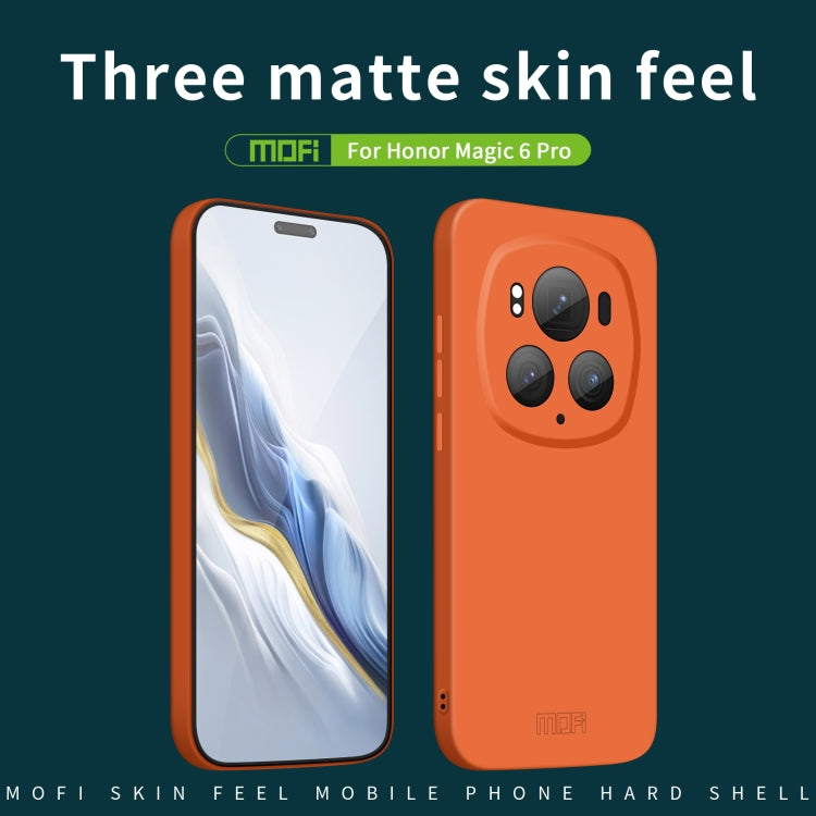 For Honor Magic6 Pro MOFI Qin Series Skin Feel All-inclusive PC Phone Case(Pink) - Honor Cases by MOFI | Online Shopping South Africa | PMC TechLife | Buy Now Pay Later Mobicred