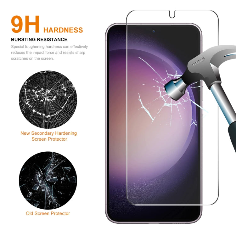 For Samsung Galaxy S24 5G 10pcs ENKAY 0.18mm High Aluminum-silicon Tempered Glass Film, Support Ultrasonic Fingerprint Unclock - free shipping - PMC Jewellery - Order now!