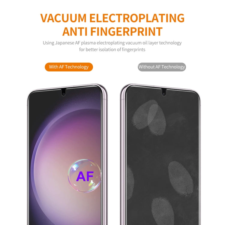 For Samsung Galaxy S24 5G 10pcs ENKAY 0.18mm High Aluminum-silicon Tempered Glass Film, Support Ultrasonic Fingerprint Unclock - free shipping - PMC Jewellery - Order now!