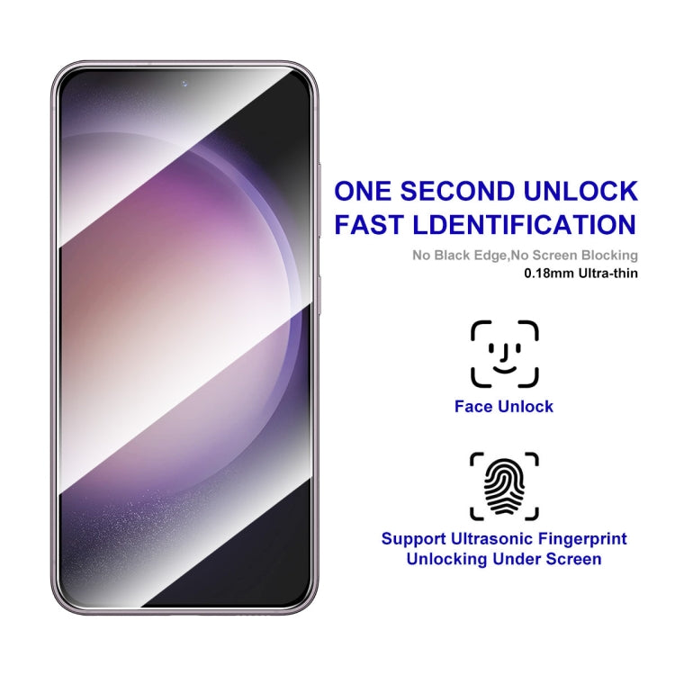 For Samsung Galaxy S25 / S24 5G ENKAY Hat-Prince 0.18mm High Aluminum-silicon Tempered Glass Film, Support Ultrasonic Fingerprint Unclock - free shipping - PMC Jewellery - Order now!