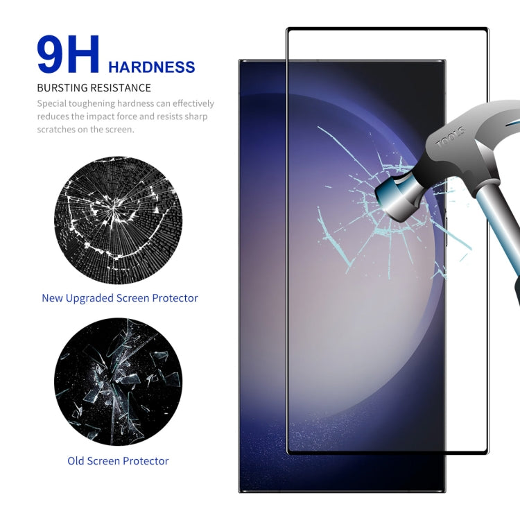For Samsung Galaxy S24 Ultra 5G 10pcs ENKAY Hat-Prince 0.18mm High Aluminum-silicon Tempered Glass Film, Support Ultrasonic Fingerprint Unclock - free shipping - PMC Jewellery - Order now!