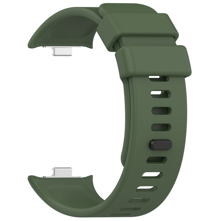 For Redmi Watch 4 Solid Color Silicone Sports Watch Band(Dark Green) - Watch Bands by PMC TechLife | Online Shopping South Africa | PMC TechLife