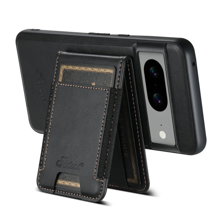For Google Pixel 7 Pro Suteni H17 Oil Eax Leather Detachable Wallet Phone Case(Black) - free shipping - PMC Jewellery - Order now!