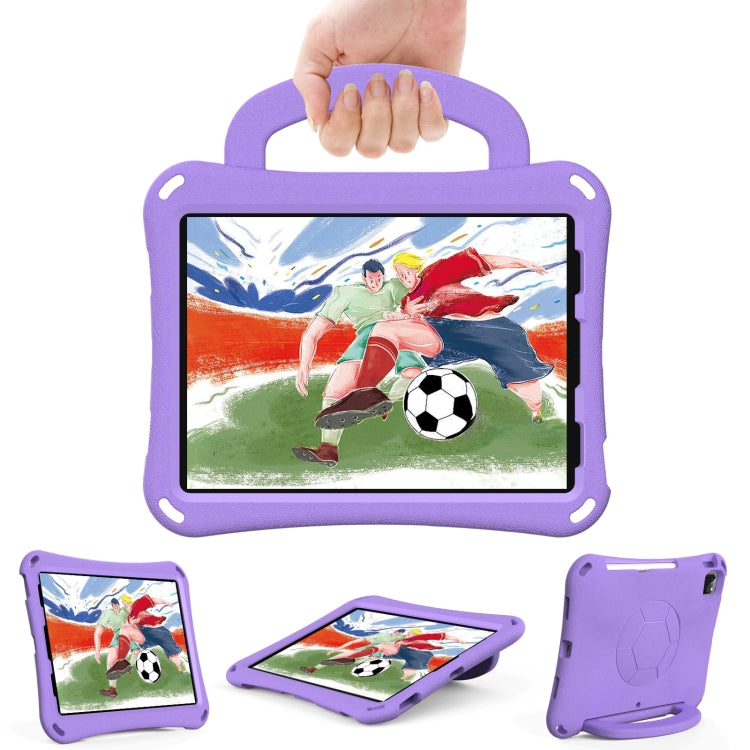 For iPad Air 11 2024 Handle Football Shaped EVA Shockproof Tablet Case(Light Purple) - iPad Air 11 2024 Cases by PMC TechLife | Online Shopping South Africa | PMC TechLife | Buy Now Pay Later Mobicred