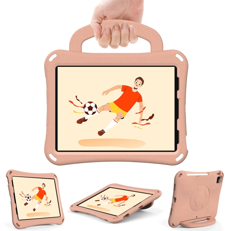 For iPad Air 11 2025 / 2024 Handle Football Shaped EVA Shockproof Tablet Case(Light Pink) - free shipping - PMC TechLife - Order now!