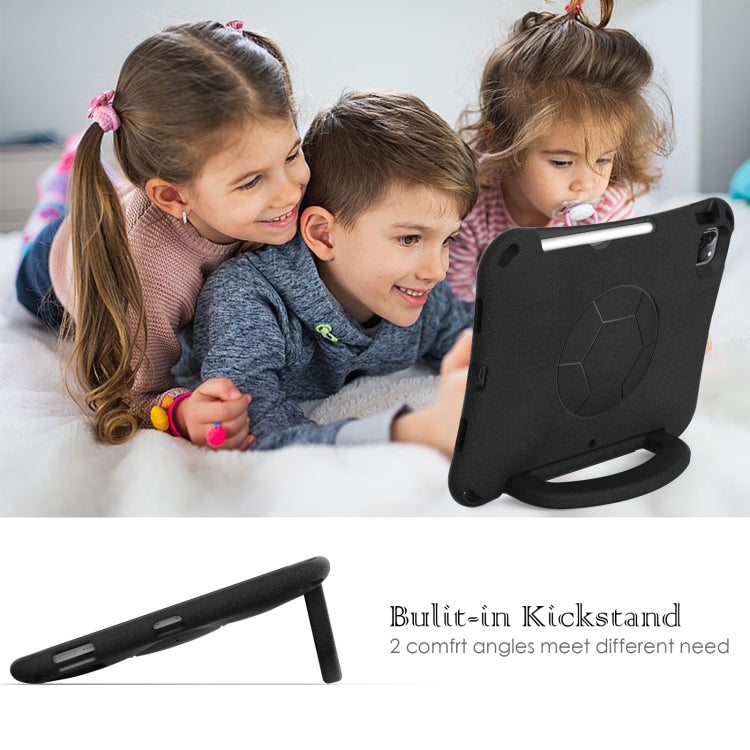 For iPad Pro 11 2024 Handle Football Shaped EVA Shockproof Tablet Case(Black) - iPad Pro 11 2024 Cases by PMC TechLife | Online Shopping South Africa | PMC TechLife | Buy Now Pay Later Mobicred