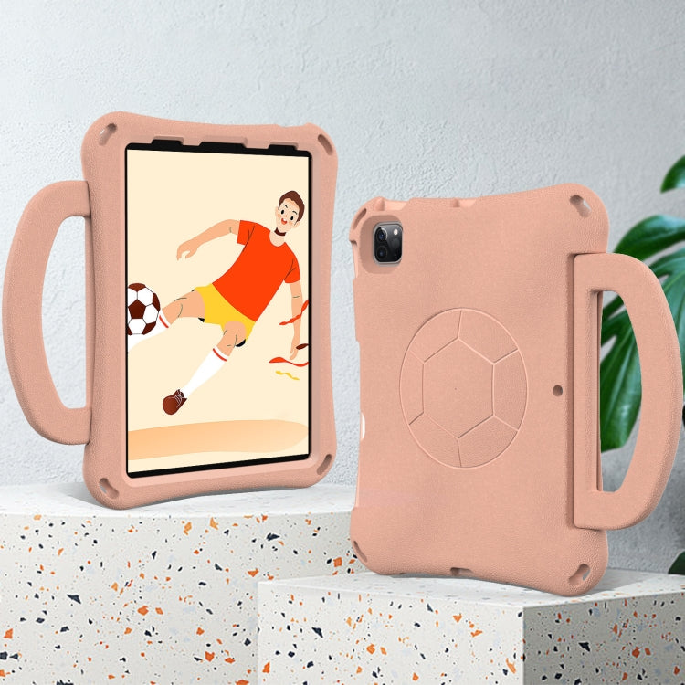For iPad Pro 11 2024 Handle Football Shaped EVA Shockproof Tablet Case(Light Pink) - iPad Pro 11 2024 Cases by PMC TechLife | Online Shopping South Africa | PMC TechLife | Buy Now Pay Later Mobicred