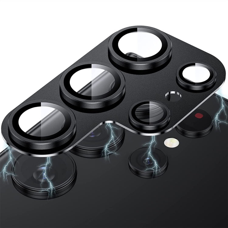 For Samsung Galaxy S24 Ultra 5G ENKAY Hat-Prince AR Aluminium Alloy Tempered Glass Camera Lens Film(Black) - Galaxy S24 Ultra 5G Tempered Glass by ENKAY | Online Shopping South Africa | PMC TechLife | Buy Now Pay Later Mobicred