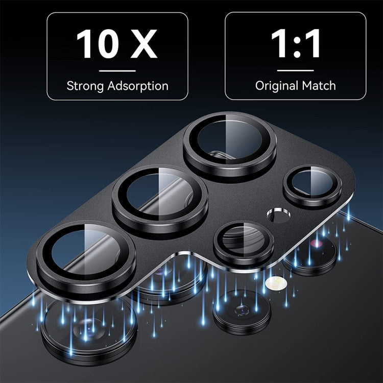 For Samsung Galaxy S24 Ultra 5G ENKAY Hat-Prince AR Aluminium Alloy Tempered Glass Camera Lens Film(Black) - Galaxy S24 Ultra 5G Tempered Glass by ENKAY | Online Shopping South Africa | PMC TechLife | Buy Now Pay Later Mobicred