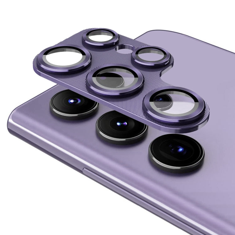 For Samsung Galaxy S24 Ultra 5G ENKAY Hat-Prince 9H Rear Camera Lens Aluminium Alloy Tempered Glass Film(Purple) - Galaxy S24 Ultra 5G Tempered Glass by ENKAY | Online Shopping South Africa | PMC TechLife | Buy Now Pay Later Mobicred