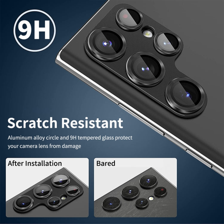 For Samsung Galaxy S24 Ultra 5G ENKAY Hat-Prince 9H Rear Camera Lens Aluminium Alloy Tempered Glass Film(Purple) - Galaxy S24 Ultra 5G Tempered Glass by ENKAY | Online Shopping South Africa | PMC TechLife | Buy Now Pay Later Mobicred