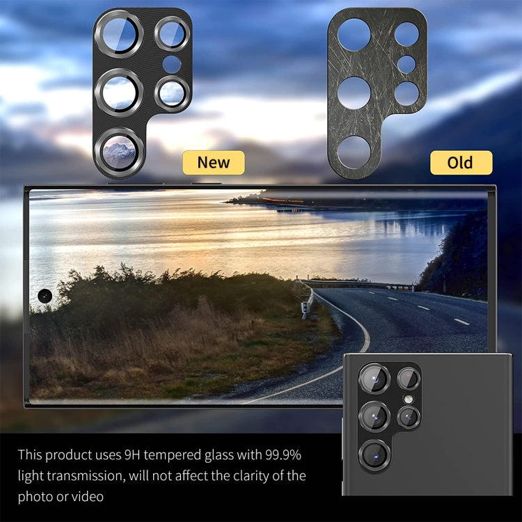 For Samsung Galaxy S24 Ultra 5G ENKAY Hat-Prince 9H Rear Camera Lens Aluminium Alloy Tempered Glass Film(Yellow) - free shipping - PMC TechLife - Order now!