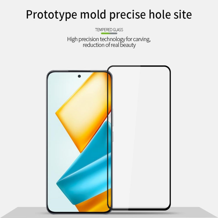 For Honor 90 GT PINWUYO 9H 2.5D Full Screen Tempered Glass Film(Black) - OPPO Tempered Glass by PINWUYO | Online Shopping South Africa | PMC TechLife | Buy Now Pay Later Mobicred