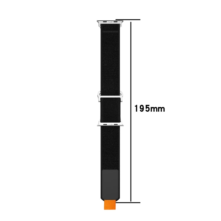 For Apple Watch Ultra 2 49mm Double Hook and Loop Faster Nylon Watch Band(Yellow + Beige) - Watch Bands by PMC TechLife | Online Shopping South Africa | PMC TechLife