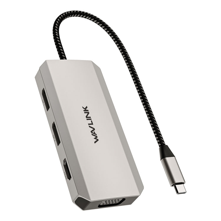 WAVLINK WL-UMD305 7 in 1 4K DP / HDMI Quard Display USB-C Hub Dock Multi-port Adapter - free shipping - PMC Jewellery - Order now!