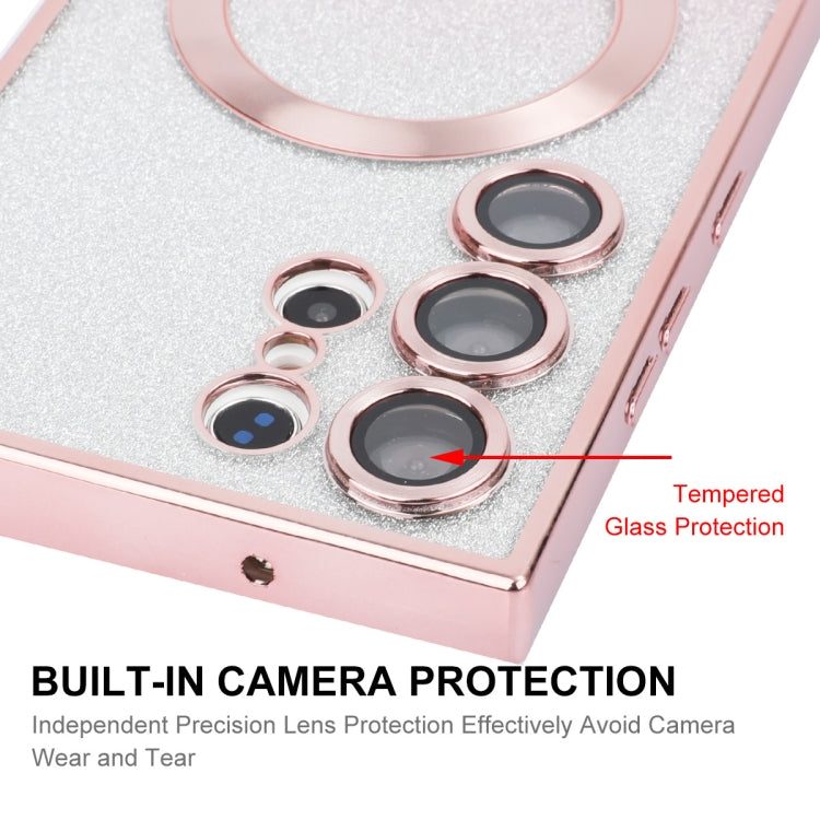 For Samsung Galaxy S25 Ultra 5G ENKAY Hat-Prince Magnetic Glitter Plated TPU Phone Case with Lens Film(Golden) - Galaxy S25 Ultra 5G Cases by ENKAY | Online Shopping South Africa | PMC Jewellery | Buy Now Pay Later Mobicred
