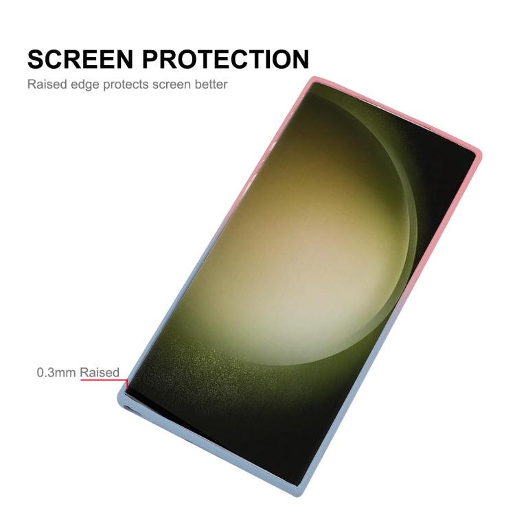 For Samsung Galaxy S24 Ultra 5G ENKAY Hat-Prince MagSafe Rainbow Gradient Silicone Phone Case with Lens Film(Orange Yellow) - Galaxy S24 Ultra 5G Cases by ENKAY | Online Shopping South Africa | PMC TechLife | Buy Now Pay Later Mobicred