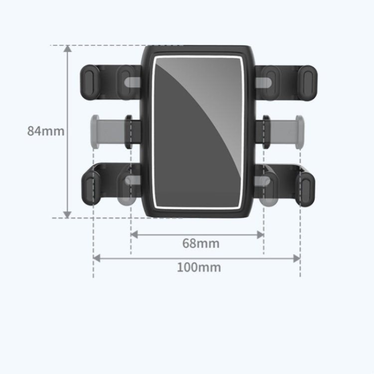 H23-8 New Multifunction Rearview Mirror Phone Holder Rotatable Retractable Phone Mount - Car Holders by PMC TechLife | Online Shopping South Africa | PMC TechLife | Buy Now Pay Later Mobicred