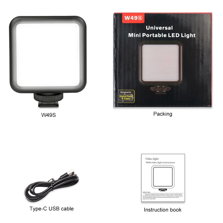 VLOGLITE W49S Adjustable Brightness Mini Beauty Video Light Photography Live Streaming LED Fill Light -  by VLOGLITE | Online Shopping South Africa | PMC TechLife | Buy Now Pay Later Mobicred