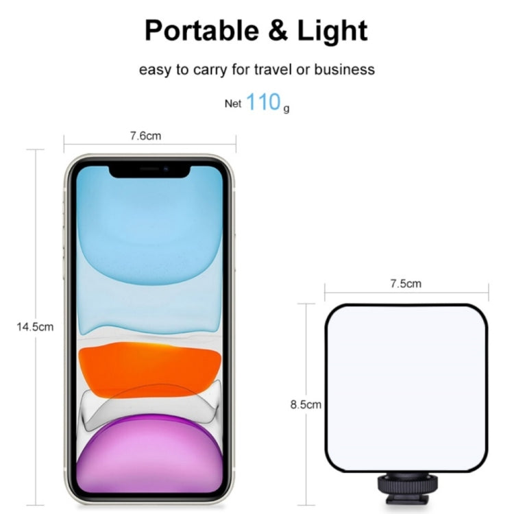 VLOGLITE W64RGB Dimmable RGB LED Pocket Fill Light 20 Modes Live Broadcast Video Light - free shipping - PMC TechLife - Order now!