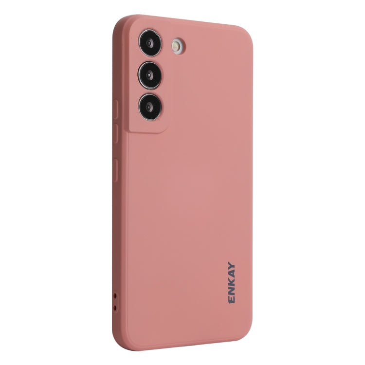 For Samsung Galaxy S25+ 5G ENKAY Liquid Silicone Soft Shockproof Phone Case(Pink) - free shipping - PMC Jewellery - Order now!