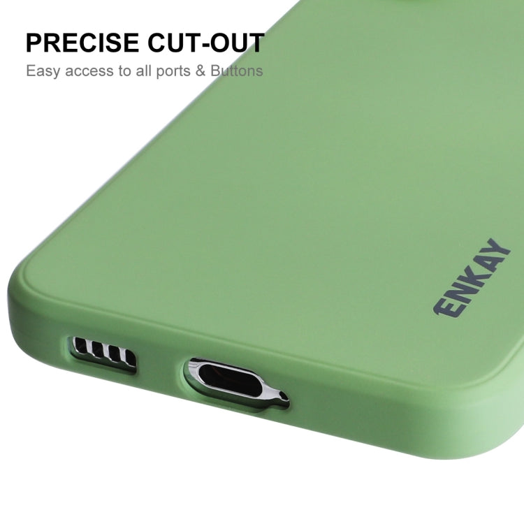 For Samsung Galaxy S25+ 5G ENKAY Liquid Silicone Soft Shockproof Phone Case(Pink) - free shipping - PMC Jewellery - Order now!