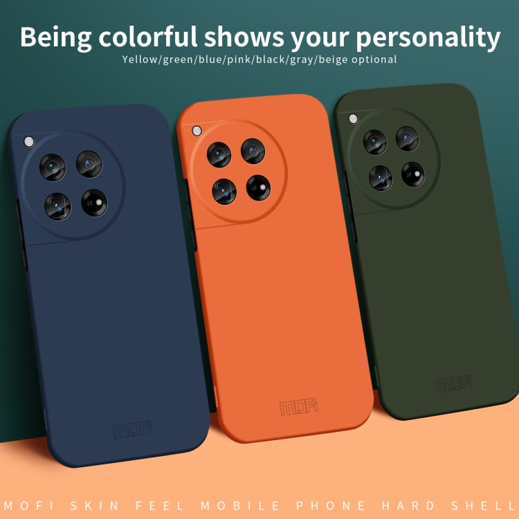 For OnePlus 12 MOFI Qin Series Skin Feel All-inclusive PC Phone Case(Beige) - OnePlus Cases by MOFI | Online Shopping South Africa | PMC TechLife | Buy Now Pay Later Mobicred