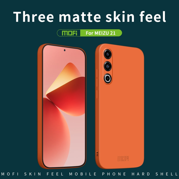 For Meizu 21 MOFI Qin Series Skin Feel All-inclusive PC Phone Case(Orange) - Meizu by MOFI | Online Shopping South Africa | PMC TechLife