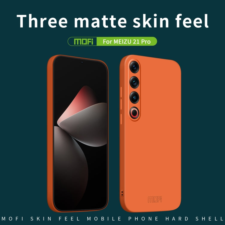 For Meizu 21 Pro MOFI Qin Series Skin Feel All-inclusive PC Phone Case(Orange) - free shipping - PMC TechLife - Order now!