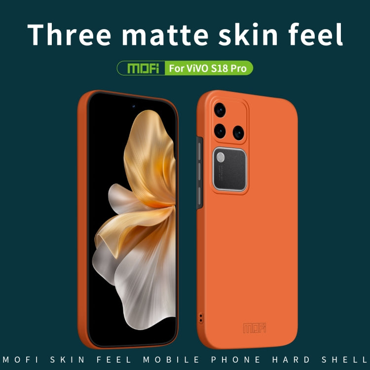 For vivo S18 Pro MOFI Qin Series Skin Feel All-inclusive PC Phone Case(Gray) - S18 Pro Cases by MOFI | Online Shopping South Africa | PMC TechLife