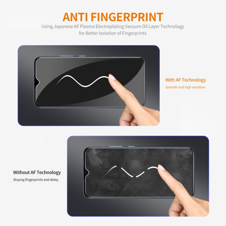For OPPO A18 / A38 2pcs ENKAY 9H Big Arc Edge High Aluminum-silicon Tempered Glass Film - A18 Tempered Glass by ENKAY | Online Shopping South Africa | PMC TechLife | Buy Now Pay Later Mobicred