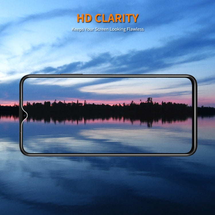 For OPPO A18 / A38 2pcs ENKAY 9H Big Arc Edge High Aluminum-silicon Tempered Glass Film - A18 Tempered Glass by ENKAY | Online Shopping South Africa | PMC TechLife | Buy Now Pay Later Mobicred