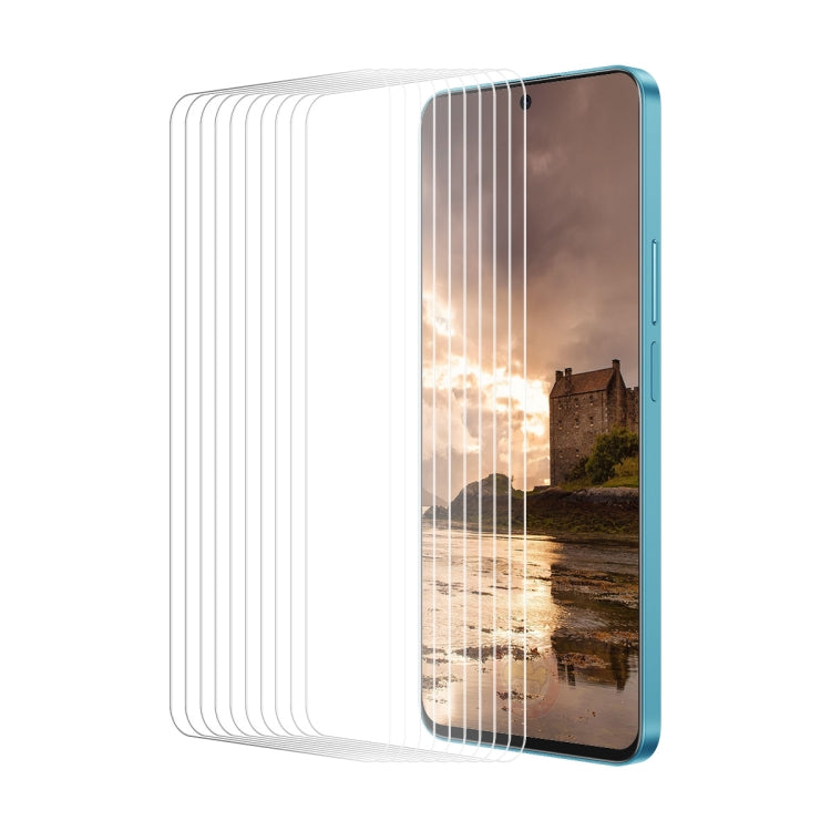 For OPPO A2 10pcs ENKAY 9H Big Arc Edge High Aluminum-silicon Tempered Glass Film - OPPO Tempered Glass by ENKAY | Online Shopping South Africa | PMC TechLife | Buy Now Pay Later Mobicred