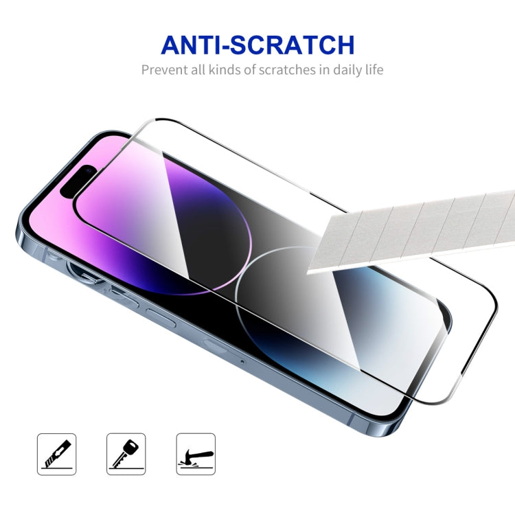 For iPhone 14 Pro Max ENKAY Easy Install High Alumina Silicon Full Glass Film - iPhone 14 Pro Max Tempered Glass by ENKAY | Online Shopping South Africa | PMC TechLife | Buy Now Pay Later Mobicred