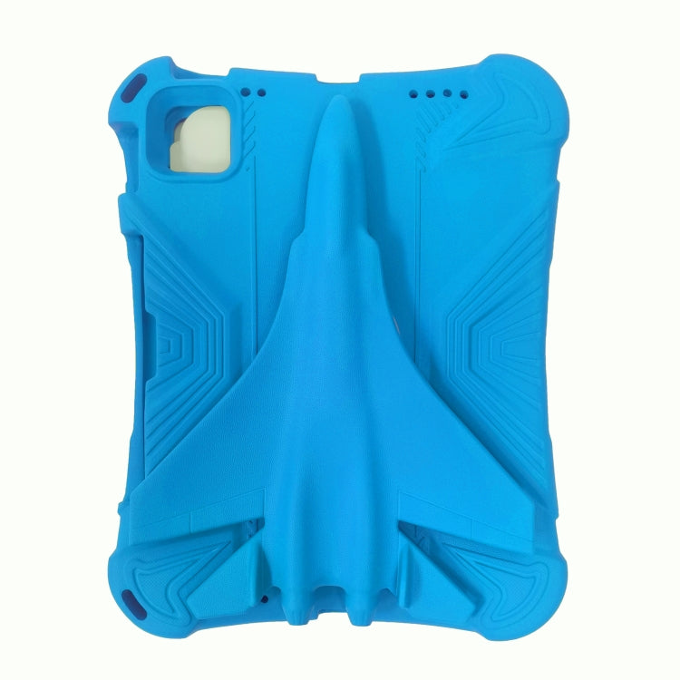 For iPad Air 11 2024 360 Rotation Aircraft Holder EVA Shockproof Tablet Case(Blue) - iPad Air 11 2024 Cases by PMC TechLife | Online Shopping South Africa | PMC TechLife | Buy Now Pay Later Mobicred