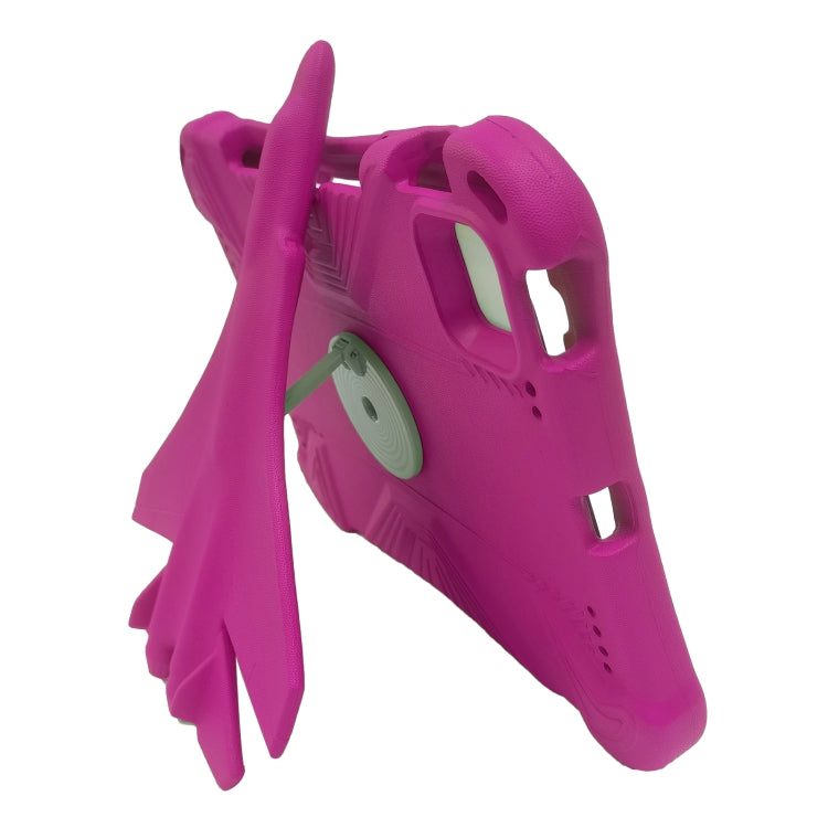 For iPad Air 11 2024 360 Rotation Aircraft Holder EVA Shockproof Tablet Case(RoseRed) - iPad Air 11 2024 Cases by PMC TechLife | Online Shopping South Africa | PMC TechLife | Buy Now Pay Later Mobicred