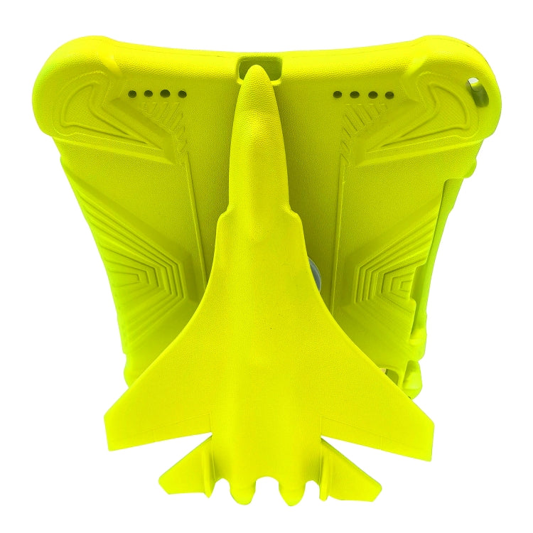 For iPad Air 11 2024 360 Rotation Aircraft Holder EVA Shockproof Tablet Case(Yellow) - iPad Air 11 2024 Cases by PMC TechLife | Online Shopping South Africa | PMC TechLife | Buy Now Pay Later Mobicred