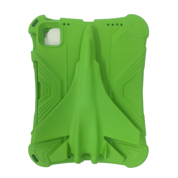 For iPad Air 11 2024 360 Rotation Aircraft Holder EVA Shockproof Tablet Case(Green) - iPad Air 11 2024 Cases by PMC TechLife | Online Shopping South Africa | PMC TechLife | Buy Now Pay Later Mobicred