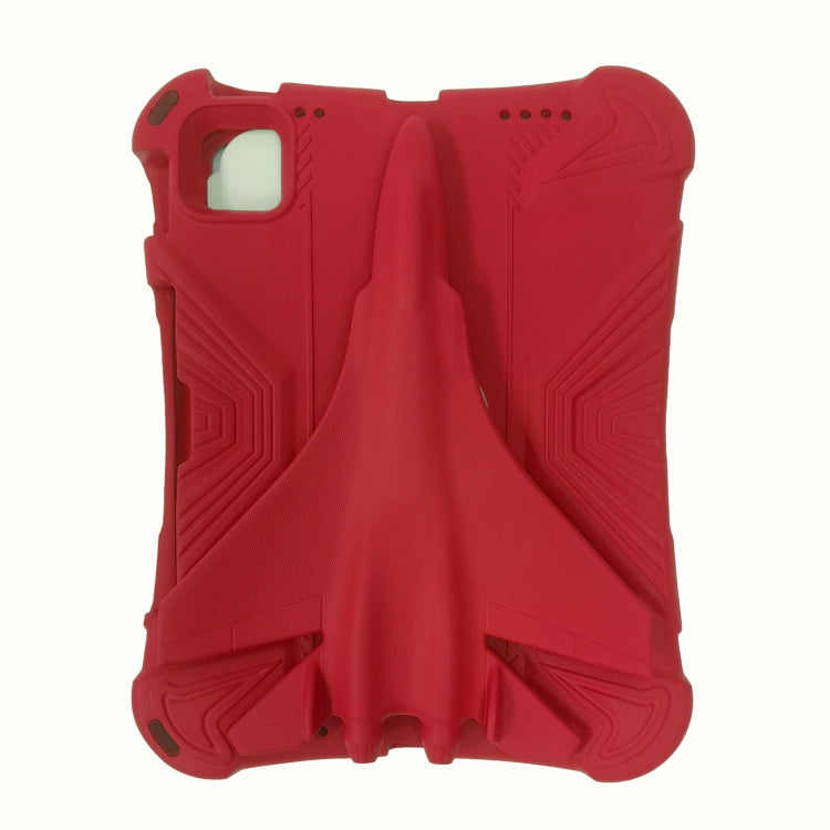 For iPad Pro 11 2024 360 Rotation Aircraft Holder EVA Shockproof Tablet Case(Red) - iPad Pro 11 2024 Cases by PMC TechLife | Online Shopping South Africa | PMC TechLife | Buy Now Pay Later Mobicred