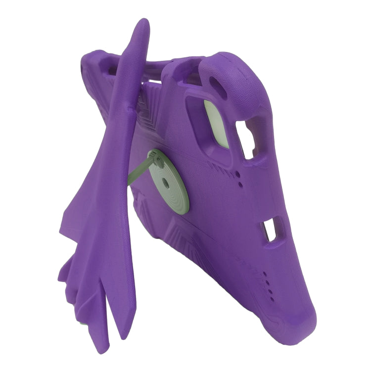 For iPad Pro 11 2024 360 Rotation Aircraft Holder EVA Shockproof Tablet Case(Purple) - iPad Pro 11 2024 Cases by PMC TechLife | Online Shopping South Africa | PMC TechLife | Buy Now Pay Later Mobicred