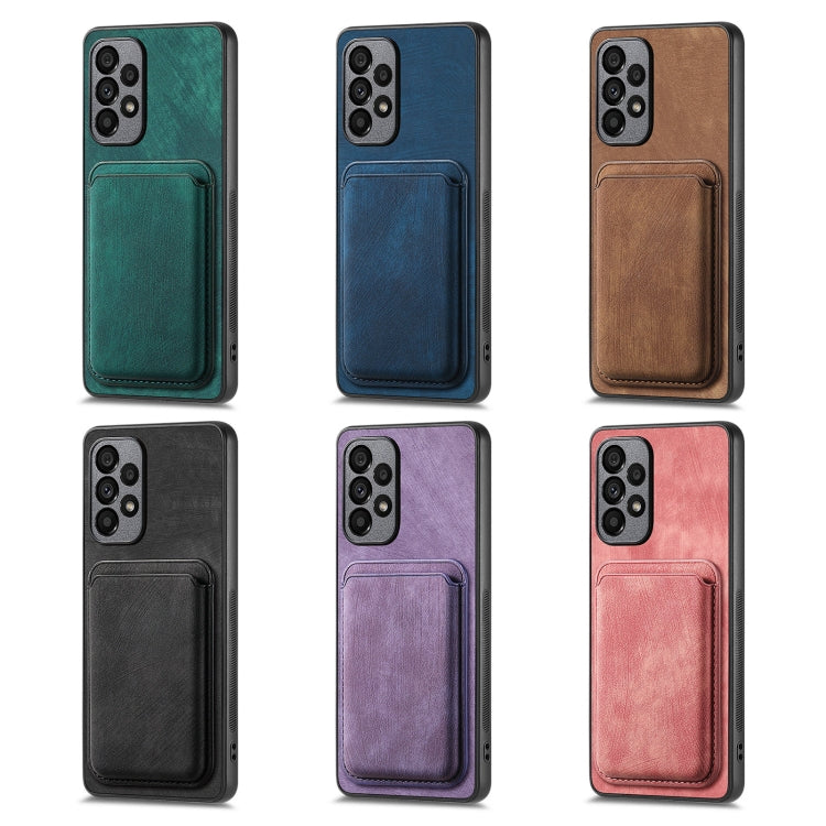 For Samsung Galaxy S25 Ultra 5G Retro Leather Card Bag Magnetic Phone Case(Green) - free shipping - PMC Jewellery - Order now!
