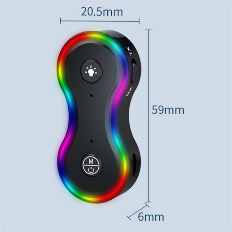 Q8 Portable 2-in-1 Wireless Receiver / Transmitter MP3 Player BT5.3 Audio Adapter - Bluetooth Adapters by PMC TechLife | Online Shopping South Africa | PMC TechLife | Buy Now Pay Later Mobicred