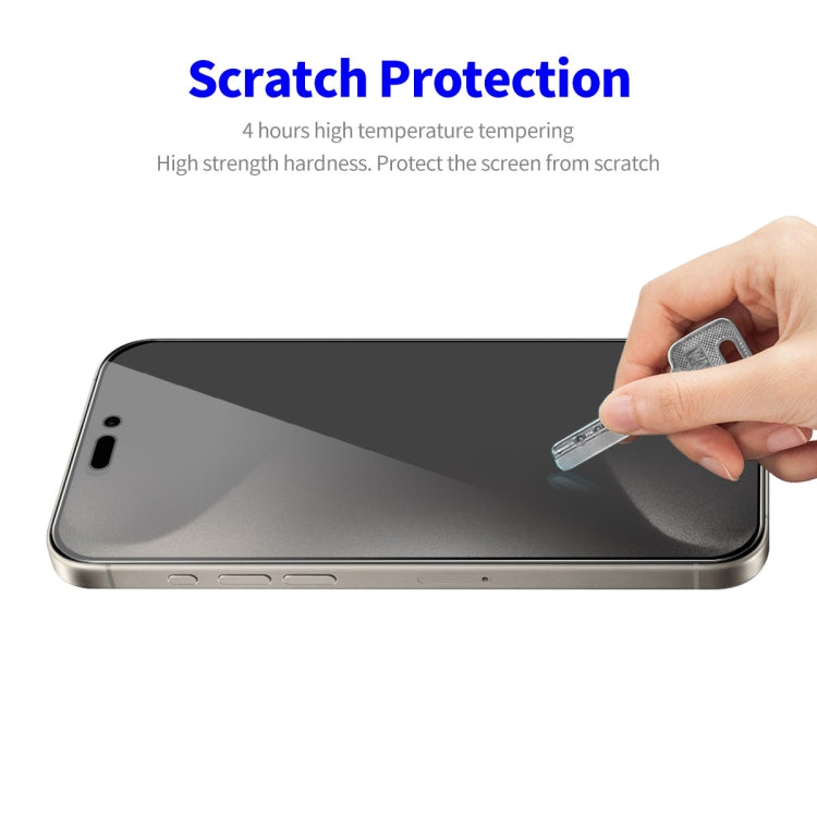 For iPhone 15 Pro Max ENKAY Easy Install Anti-peeping Privacy Full Screen Tempered Glass Film - free shipping - PMC Jewellery - Order now!
