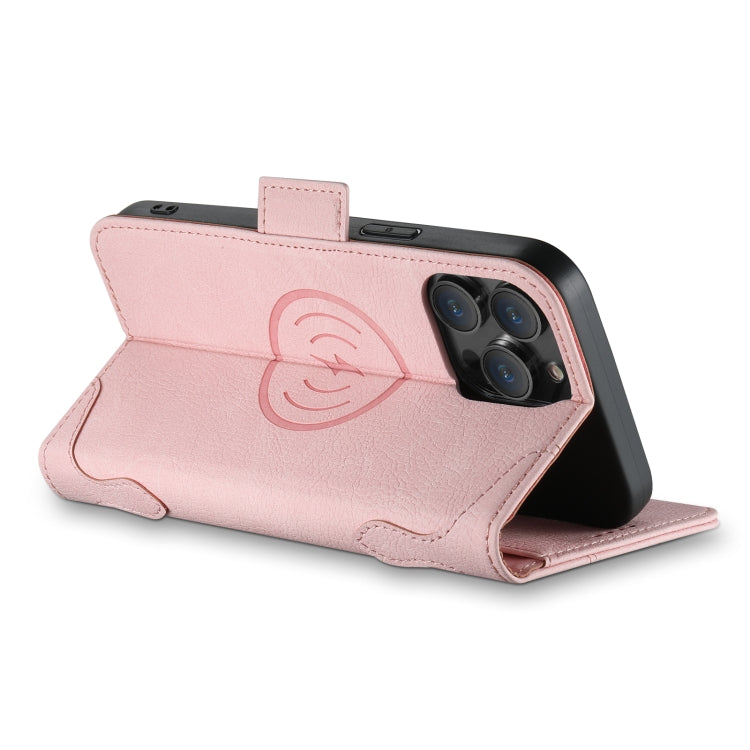 For iPhone 13 Pro Max SUTENI J07 Multifunctional Horizontal Flip Magsafe Leather Phone Case(Pink) - free shipping - PMC Jewellery - Order now!